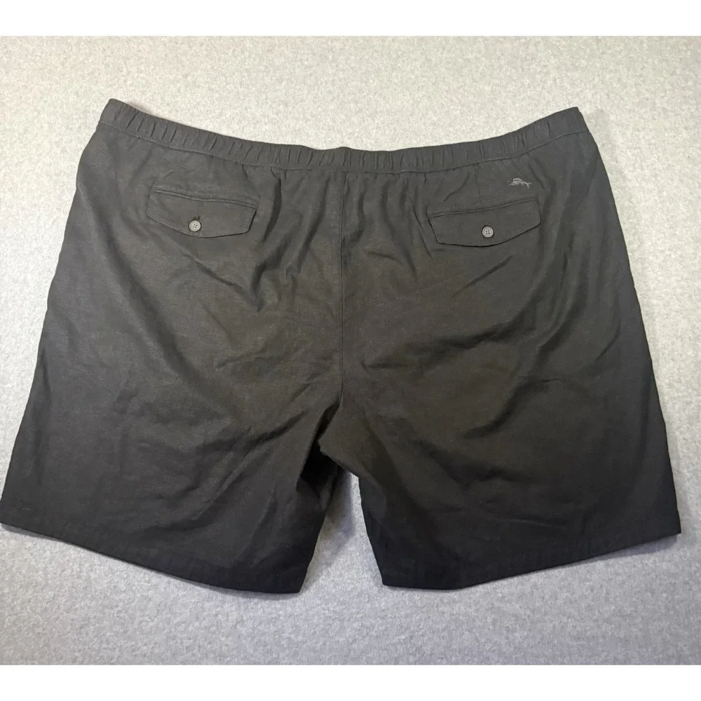 Tommy Bahama Linen in Paradise Men's Black Drawstring Shorts - Size 5XLB